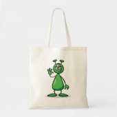 Cartoon Martian Tote Bag (Voorkant)
