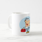 Cartoon Mécanique Café Mug (Devant gauche)