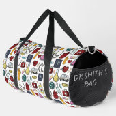 Cartoon Medisch Dokter Verpleegkundige Wetenschap Plunjezak (Rechterhoek)