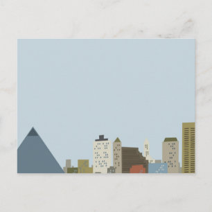 Cartoon Memphis Briefkaart