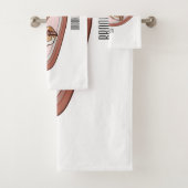 Cartoon met chocolade eclair bad handdoek (Insitu)