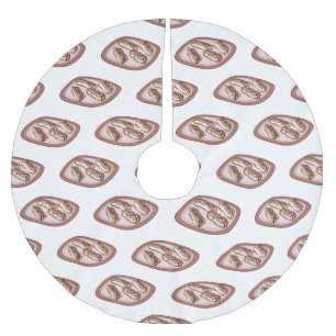 Cartoon met chocolade eclair kerstboom rok