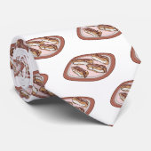 Cartoon met chocolade eclair stropdas (Opgerold)