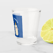 Cartoon met kutzend kaars shot glas (Rechts)