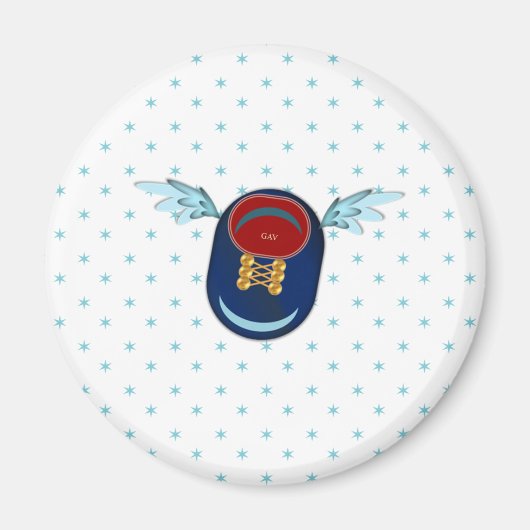 Cartoon met schil magneet (Voorkant)