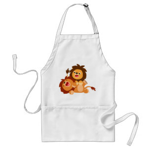 Cartoon met twee cute leuningen Schort