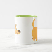 Cartoon mignon jaune Labrador Mug (Centre)