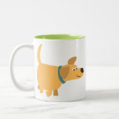 Cartoon mignon jaune Labrador Mug (Gauche)
