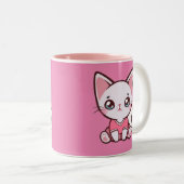 Cartoon mignon Kitty Mug (Devant droit)