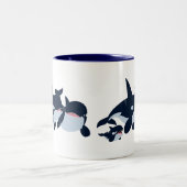 Cartoon mignon Orca Family Mug (Centre)