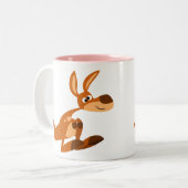 Cartoon mignon Silly Kangaroo mug (Devant gauche)