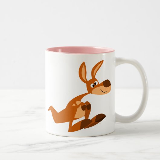 Cartoon mignon Silly Kangaroo mug (Droit)