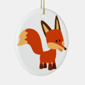 Cartoon mignonne Astute Fox Ornement (Droite)