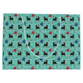 Cartoon Miniature Pinscher Large Cadeauzakje (Achterkant)