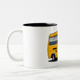 Cartoon-minibus Tweekleurige Koffiemok