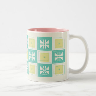 Cartoon Mod Papillon Quilt Motif Mug B