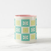 Cartoon Mod Papillon Quilt Motif Mug B (Centre)