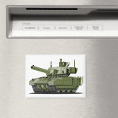 Cartoon modern armored tank magneet (Insitu (Vaatwasser))
