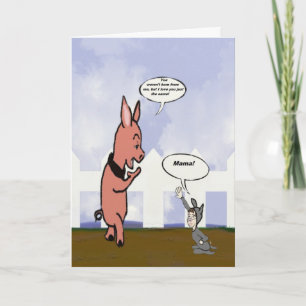 Cartoon moederdag kaart