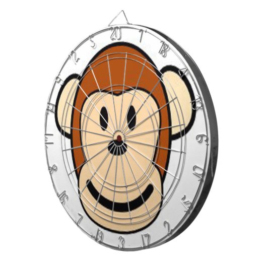Cartoon Monkey Dart Board Dartbord (Voorkant Rechts)
