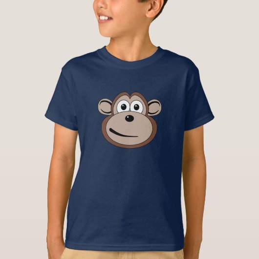 Cartoon Monkey Face T-shirt (Voorkant)