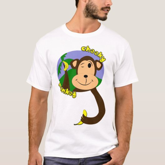 Cartoon Monkey T-shirt (Voorkant)
