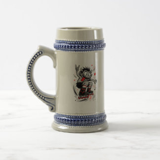 Cartoon Monster Roller Skaten Bierpul