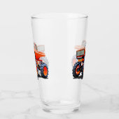 Cartoon monster truck glas (Links)