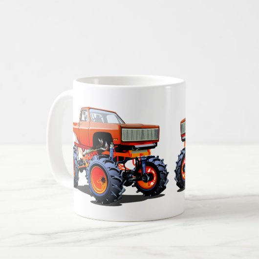 Cartoon monster truck koffiemok (Voorkant links)