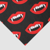 Cartoon Monster Vampire Lips sharp Teeth Fangs Tissuepapier (Detail)
