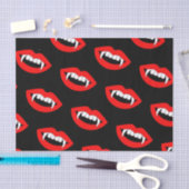 Cartoon Monster Vampire Lips sharp Teeth Fangs Tissuepapier (Craft)