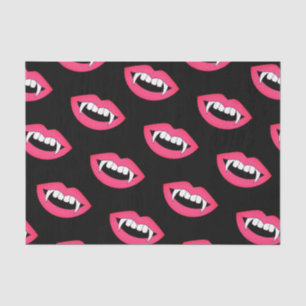 Cartoon Monster Vampire Lips sharp Teeth Fangs Tissuepapier