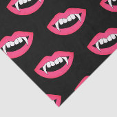 Cartoon Monster Vampire Lips sharp Teeth Fangs Tissuepapier (Detail)