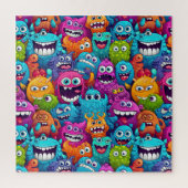 Cartoon Monsters Puzzel Legpuzzel (Verticaal)