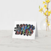 Cartoon monstertruck kaart (Gele Bloem)