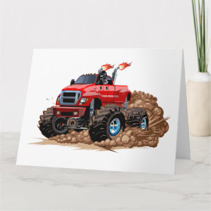 Cartoon monstertruck kaart