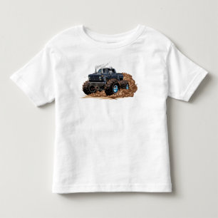 Cartoon monstertruck kinder shirts