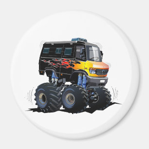 Cartoon monstertruck magneet