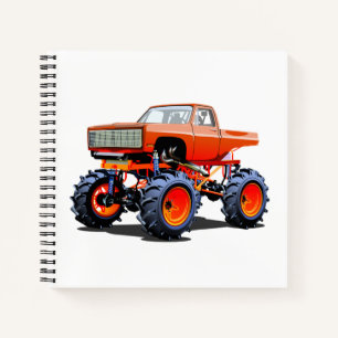 Cartoon monstertruck notitieboek