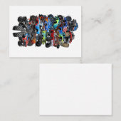 Cartoon monstertruck notitiekaartje (Voorkant / Achterkant)