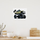 Cartoon monstertruck poster (Keuken)