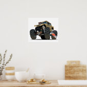 Cartoon monstertruck poster (Keuken)