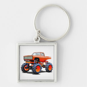 Cartoon monstertruck sleutelhanger