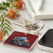 Cartoon monstertruck sleutelhanger (Voorkant Rechts)