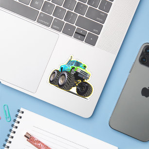 Cartoon monstertruck sticker