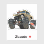 Cartoon monstertruck sticker (Vel)