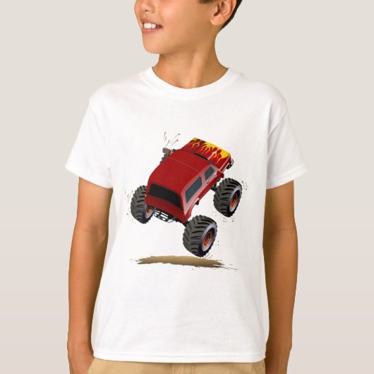 Cartoon monstertruck t-shirt (Voorkant)