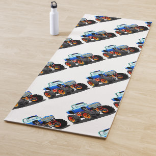 Cartoon monstertruck yogamat