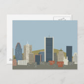 Cartoon Montreal Briefkaart (Voorkant / Achterkant)