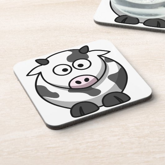 cartoon Moo Cow Drankjes Onderzetter (Linkerzijde)